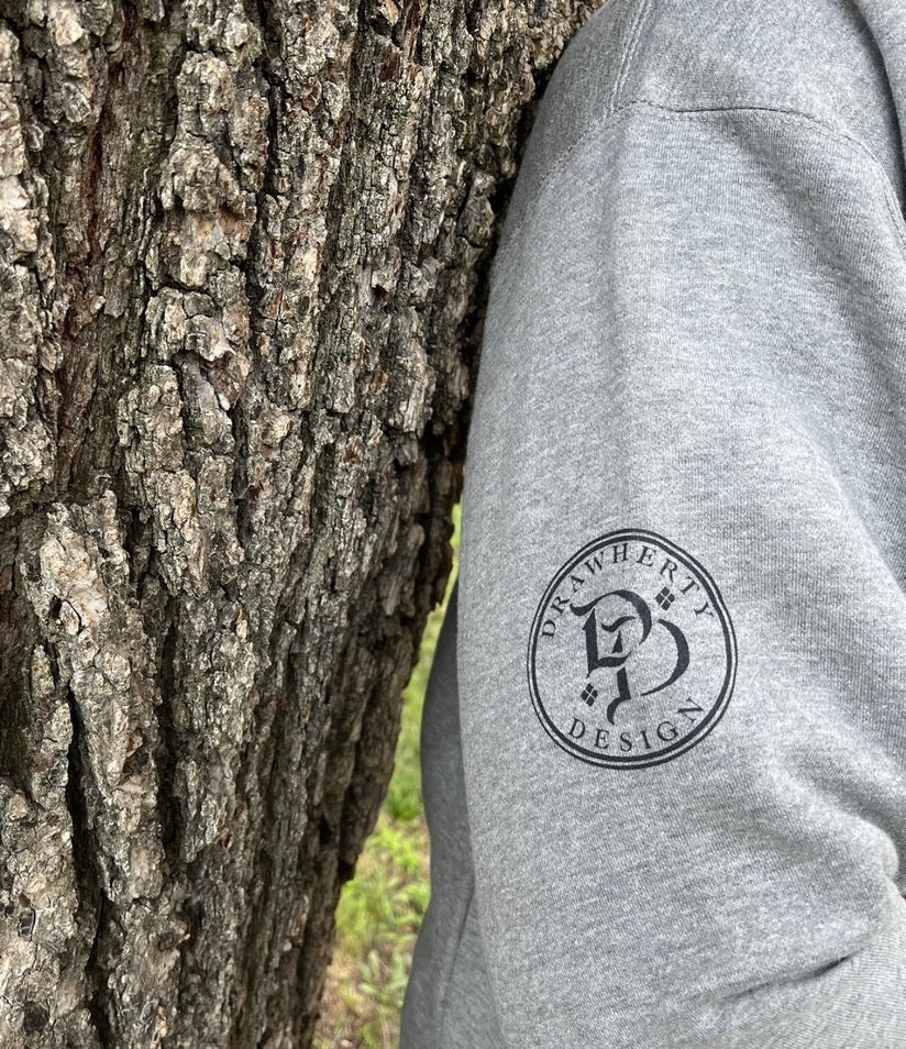 Chi Rho Unisex Hoodie, red emblem