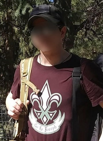 Go To Joseph t-shirt, green on earth tones